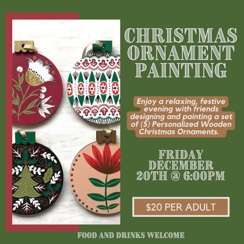 SE Plant Co. Adult Ornament Painting Workshop